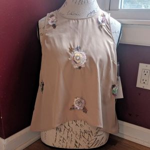NWT High low sequin blouse